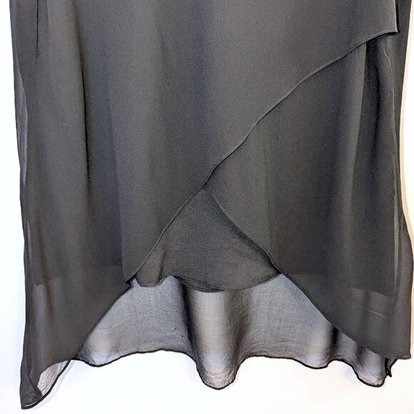 BCBGMAXAZRIA | 100% Silk Lorielle Sleeveless Blouse Top in Black | Size Small - Picture 5 of 11